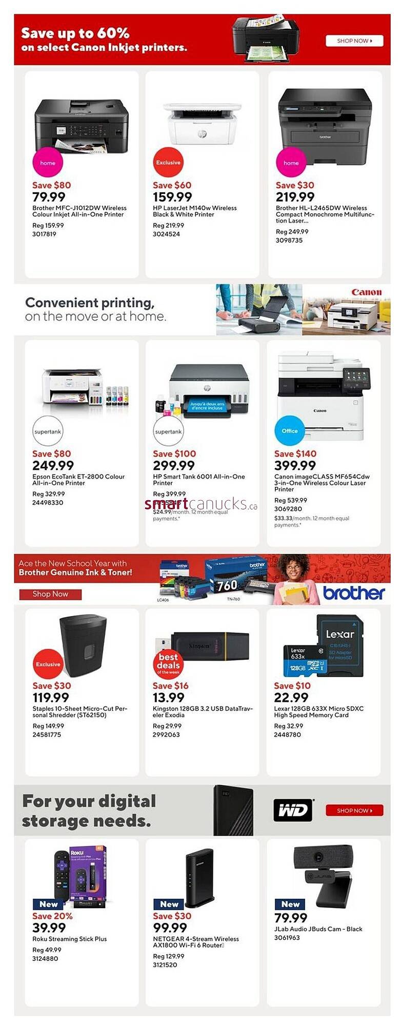 Staples flyer