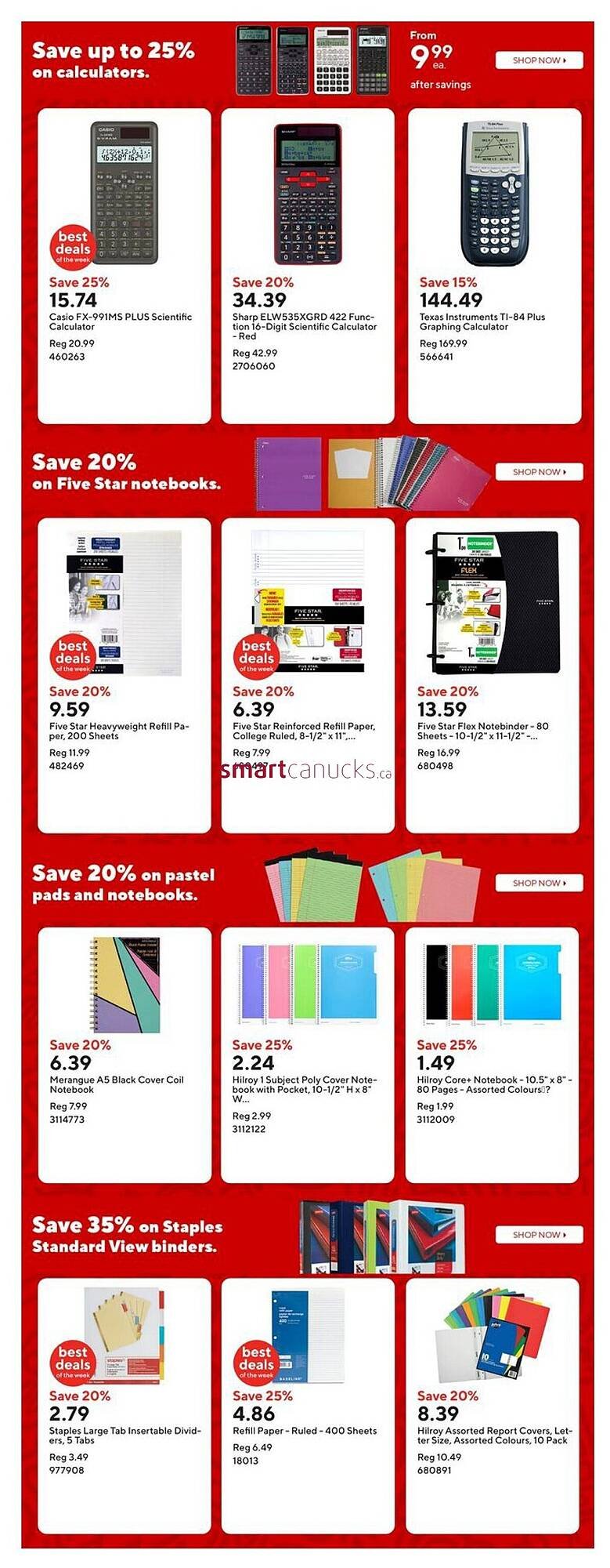 Staples flyer
