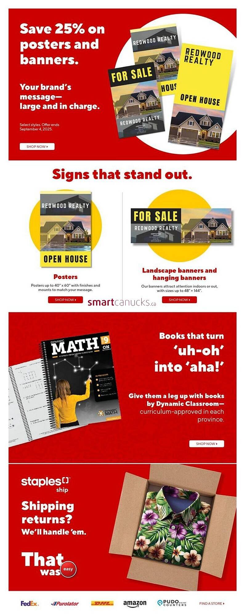 Staples flyer
