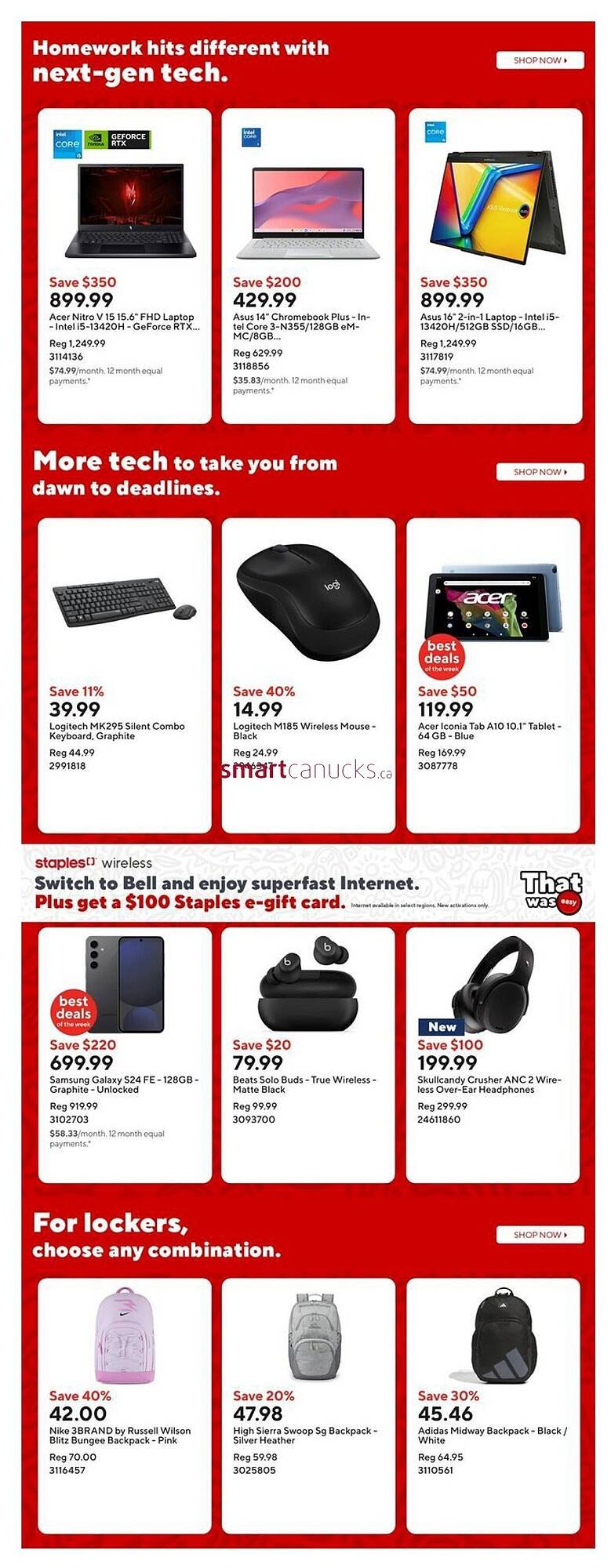 Staples flyer