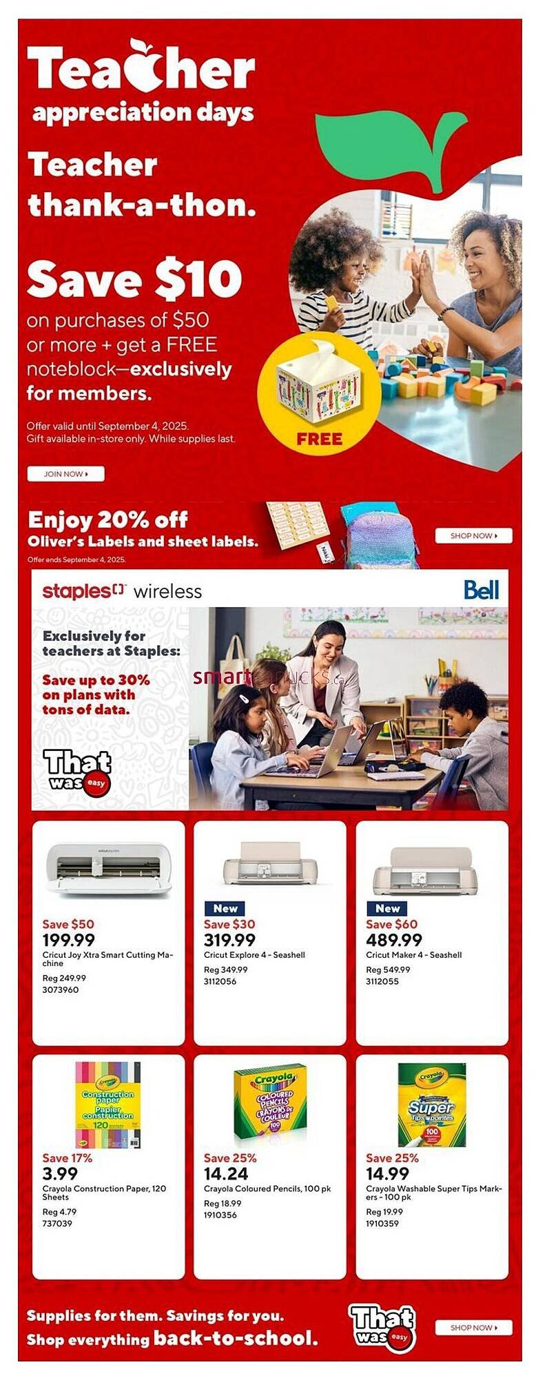 Staples flyer