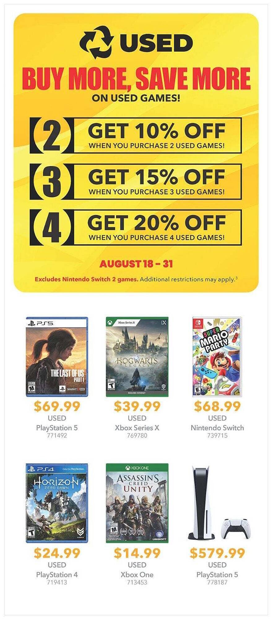 GameStop flyer