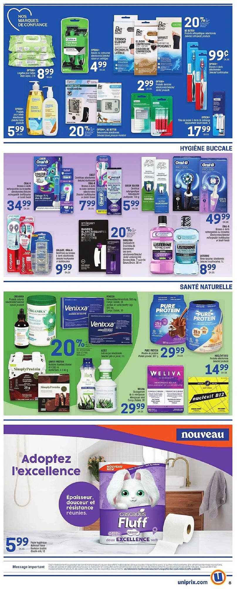 Uniprix flyer
