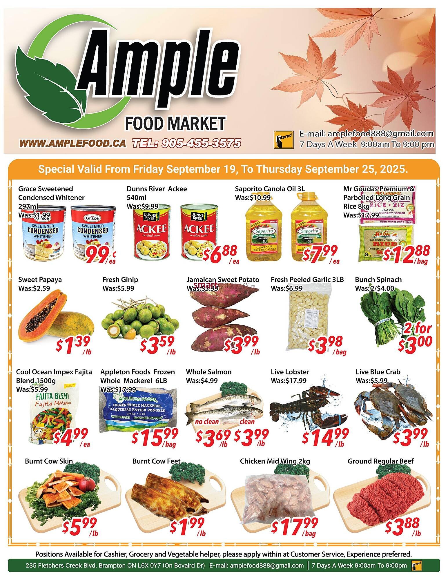 Ample Food Market flyer (2025-09-19 - 2025-09-25) | 1