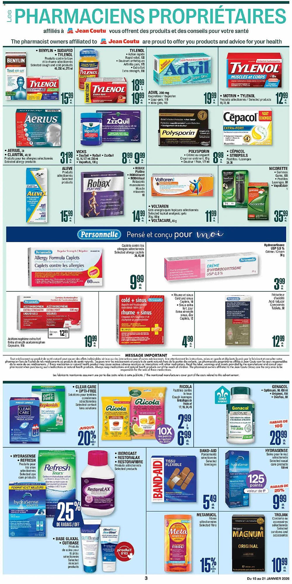 Jean Coutu flyer