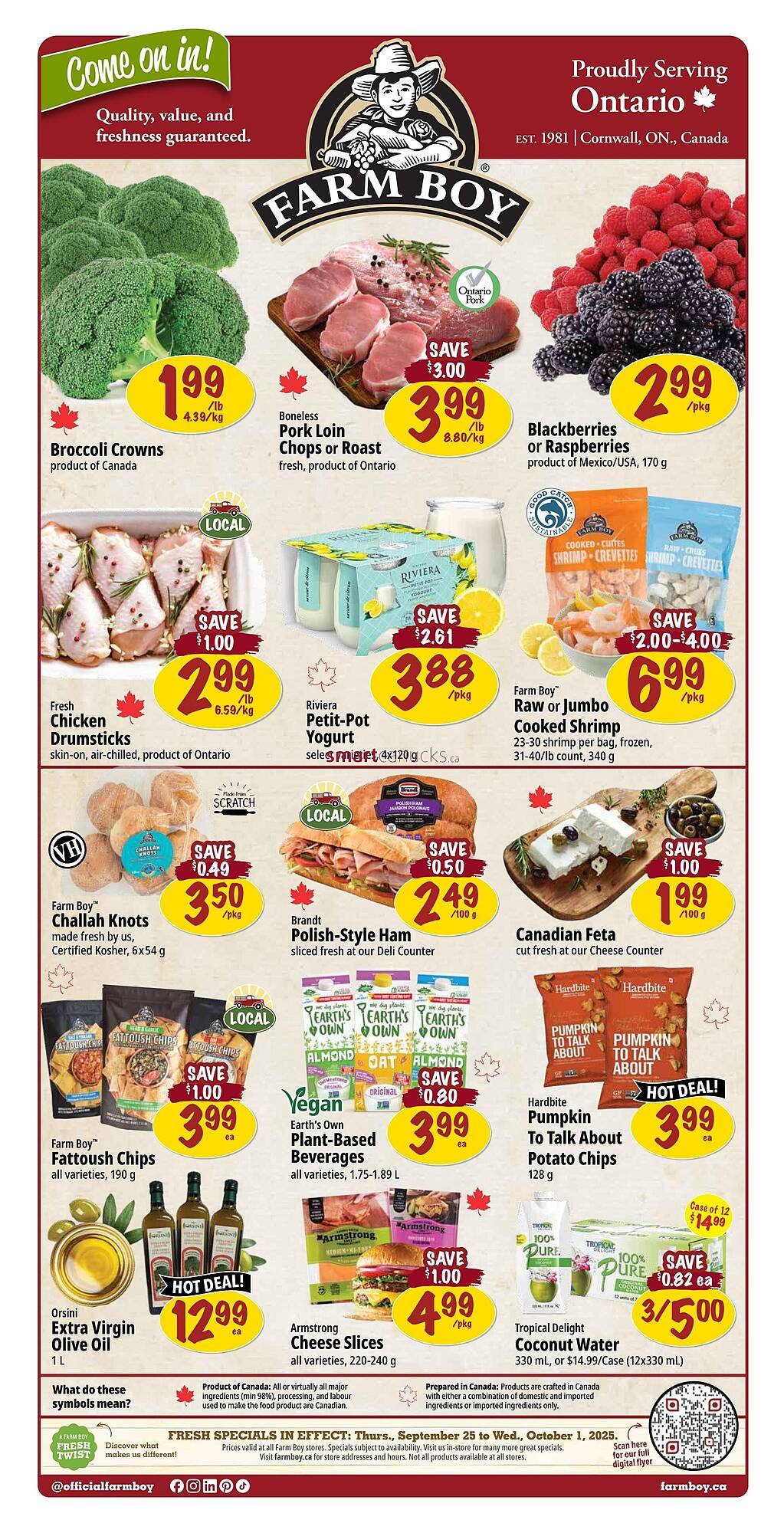 Farm Boy flyer (2025-09-25 - 2025-10-01) | 1