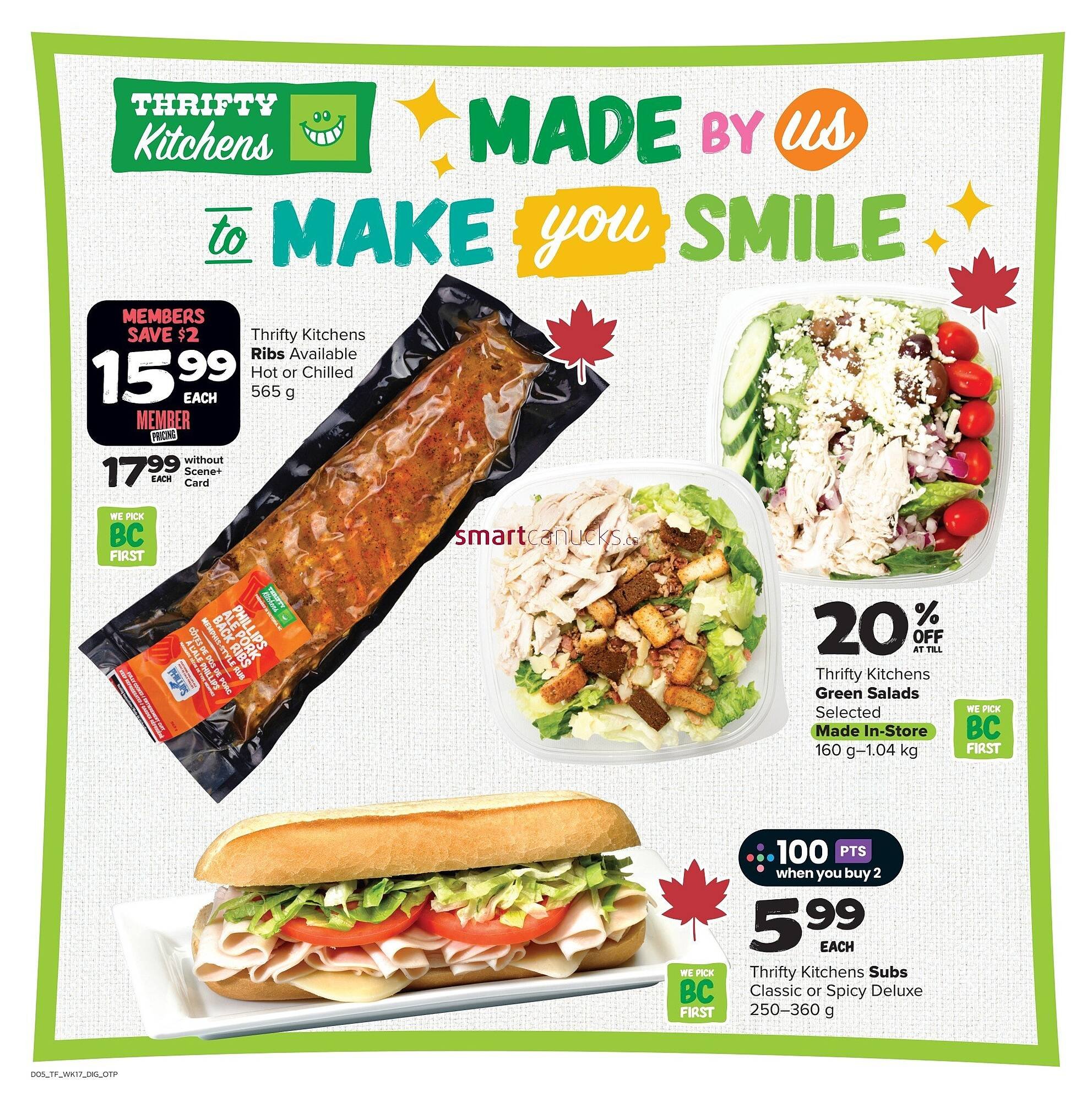 Thrifty Foods flyer