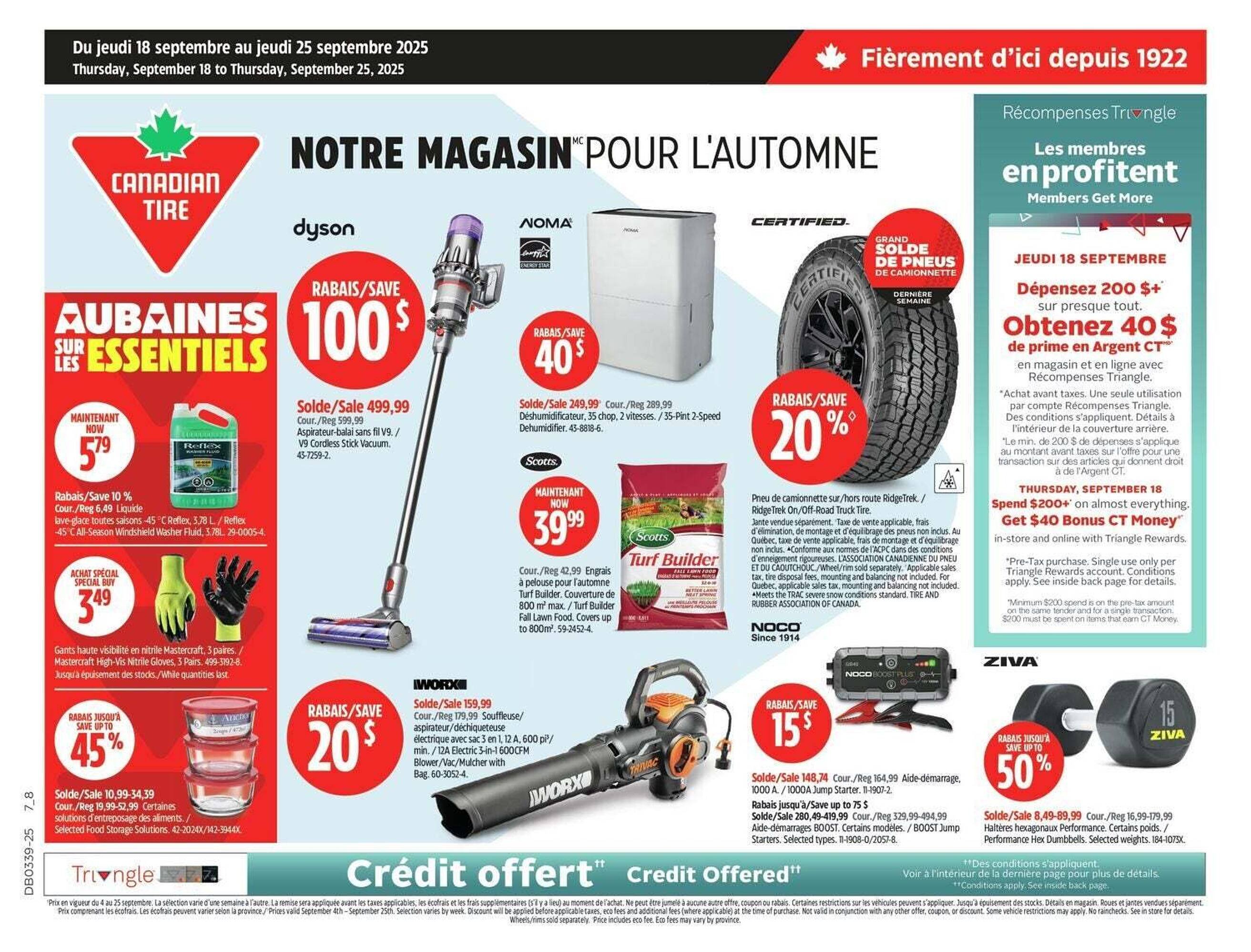 Canadian Tire flyer (2025-09-18 - 2025-09-26) | 1