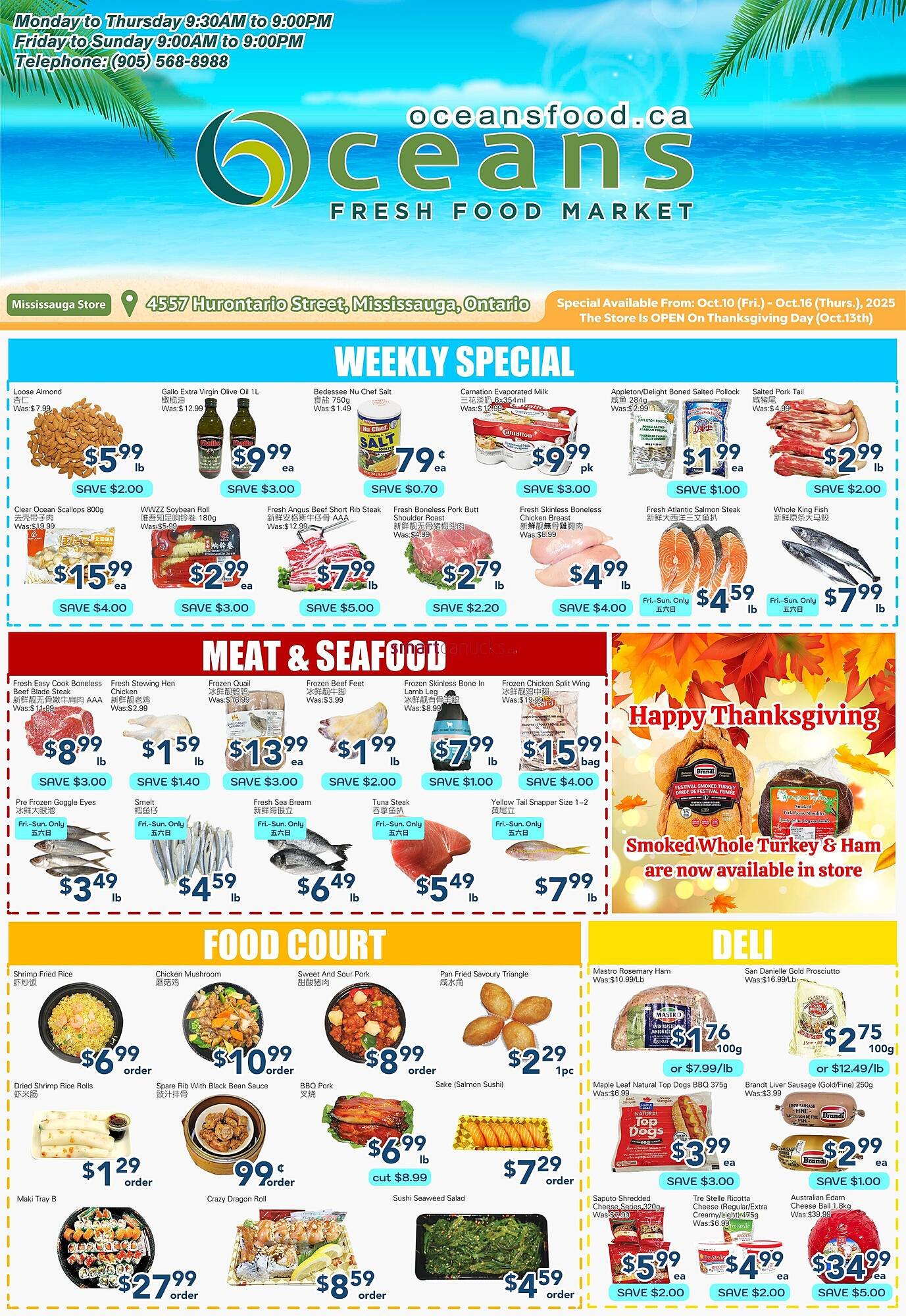 Oceans Fresh Food Market flyer (2025-10-10 - 2025-10-16) | 1