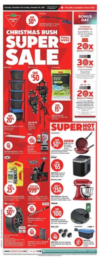 Canadian Tire flyer (2025-12-18 - 2025-12-28)