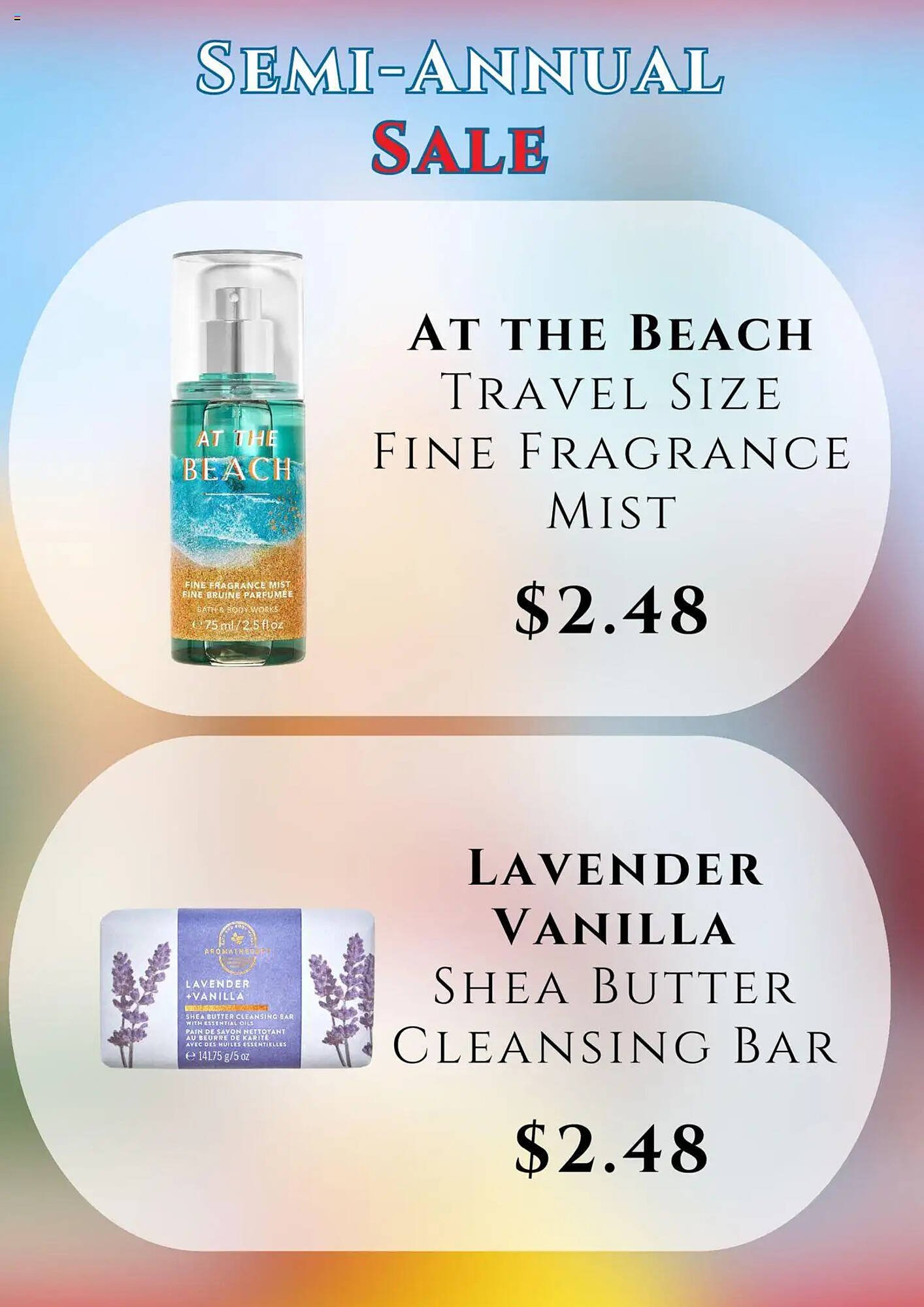 Bath & Body Works flyer