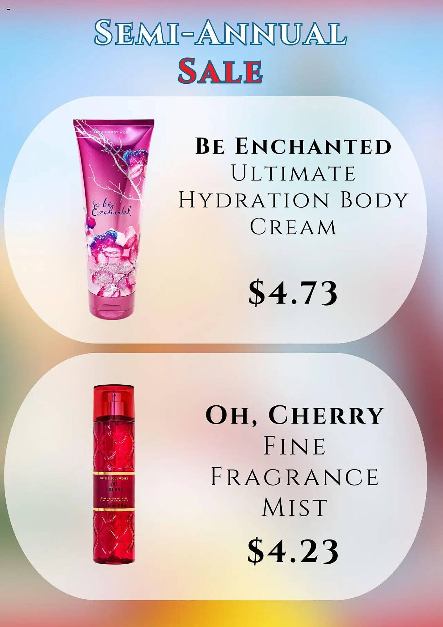 Bath & Body Works flyer