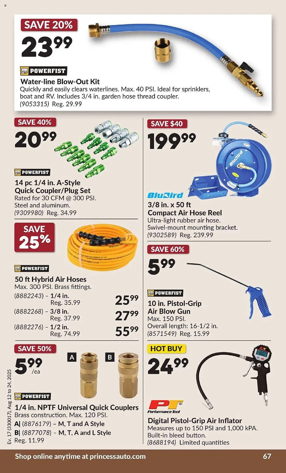 Princess Auto flyer