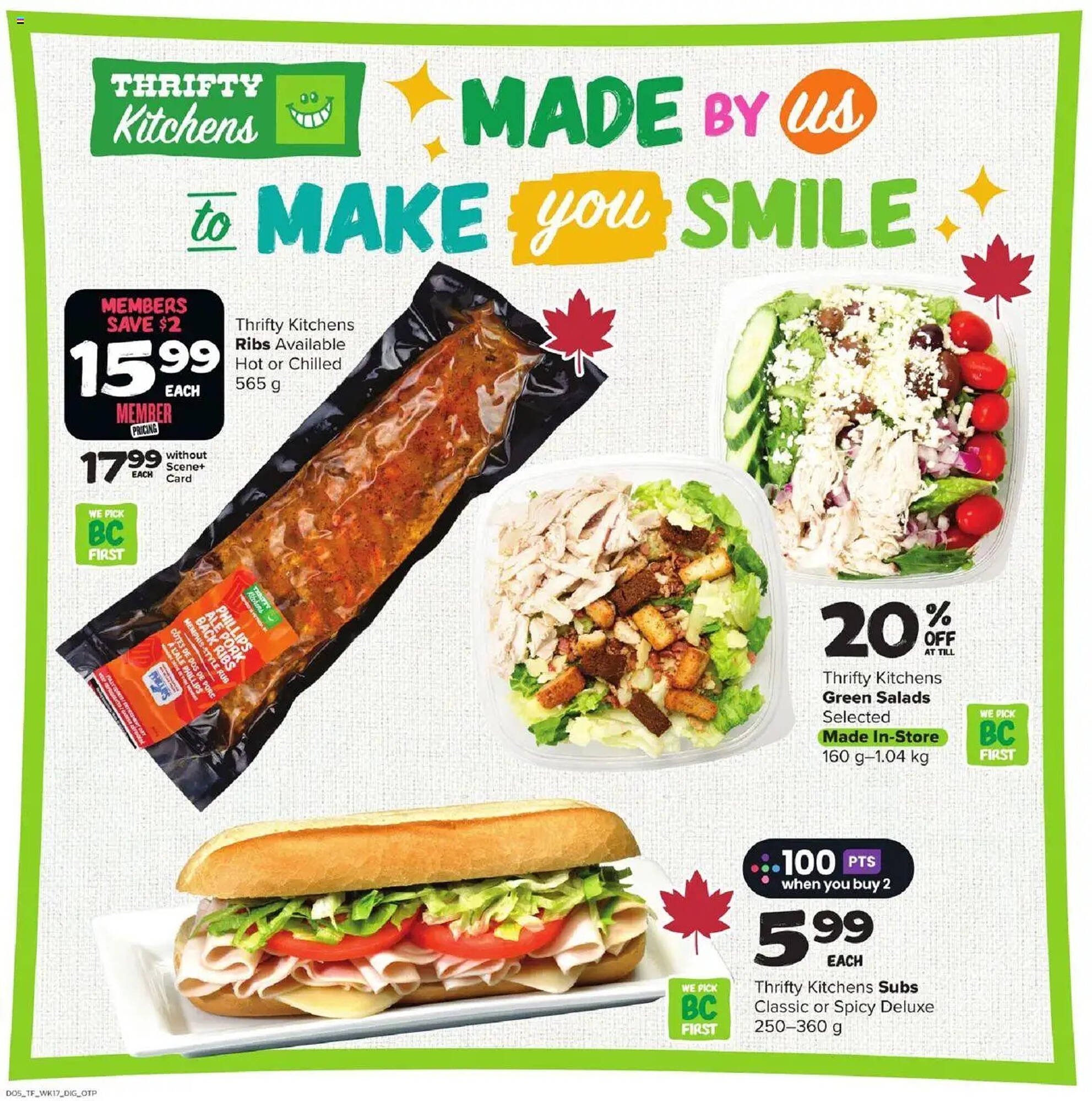 Thrifty Foods flyer