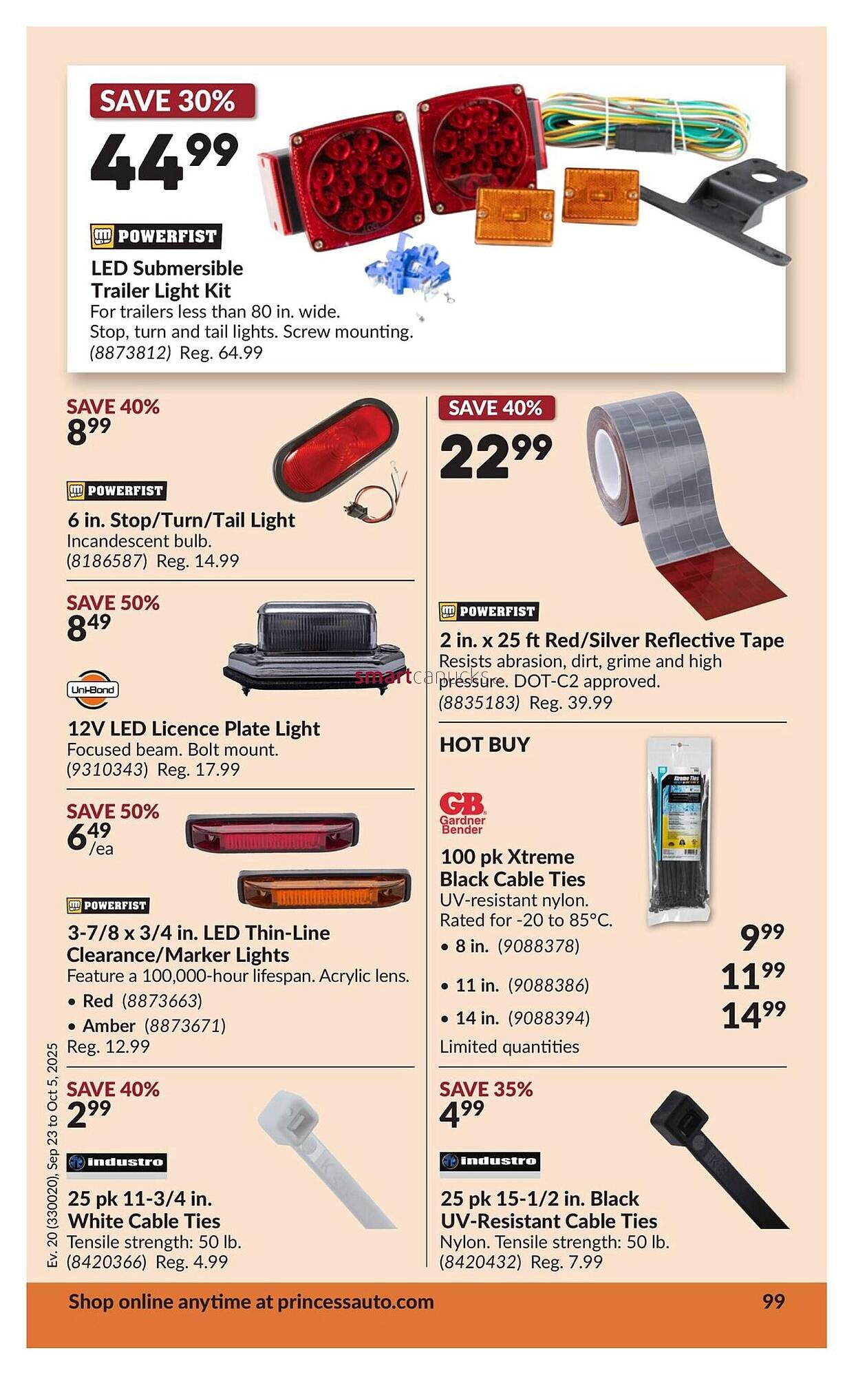 Princess Auto flyer