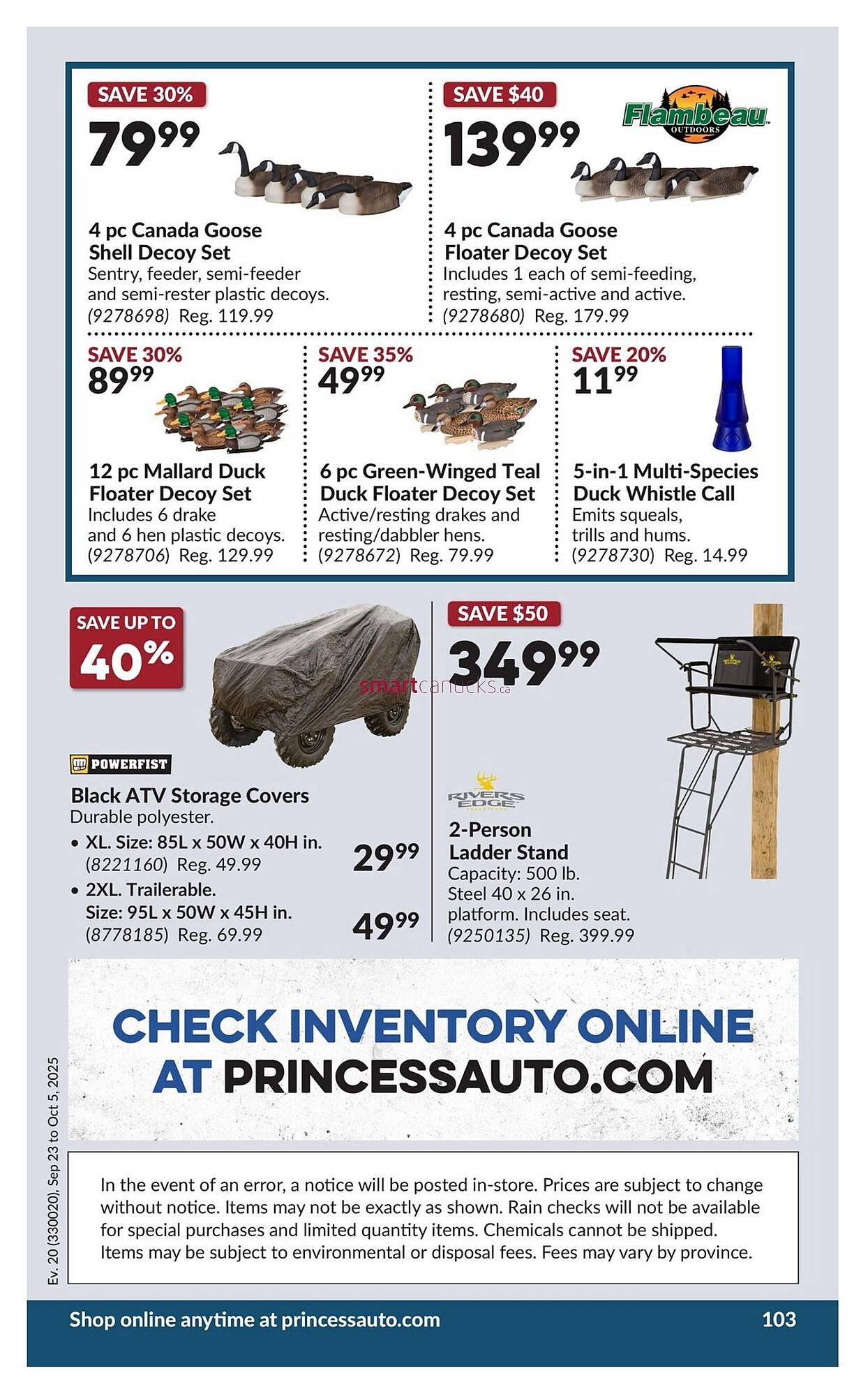 Princess Auto flyer