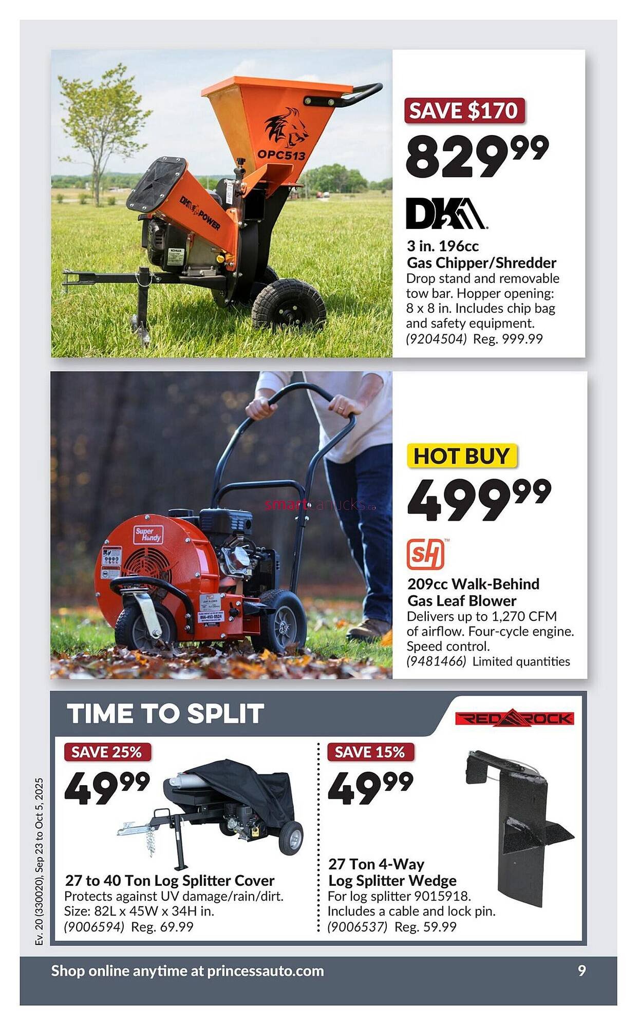 Princess Auto flyer