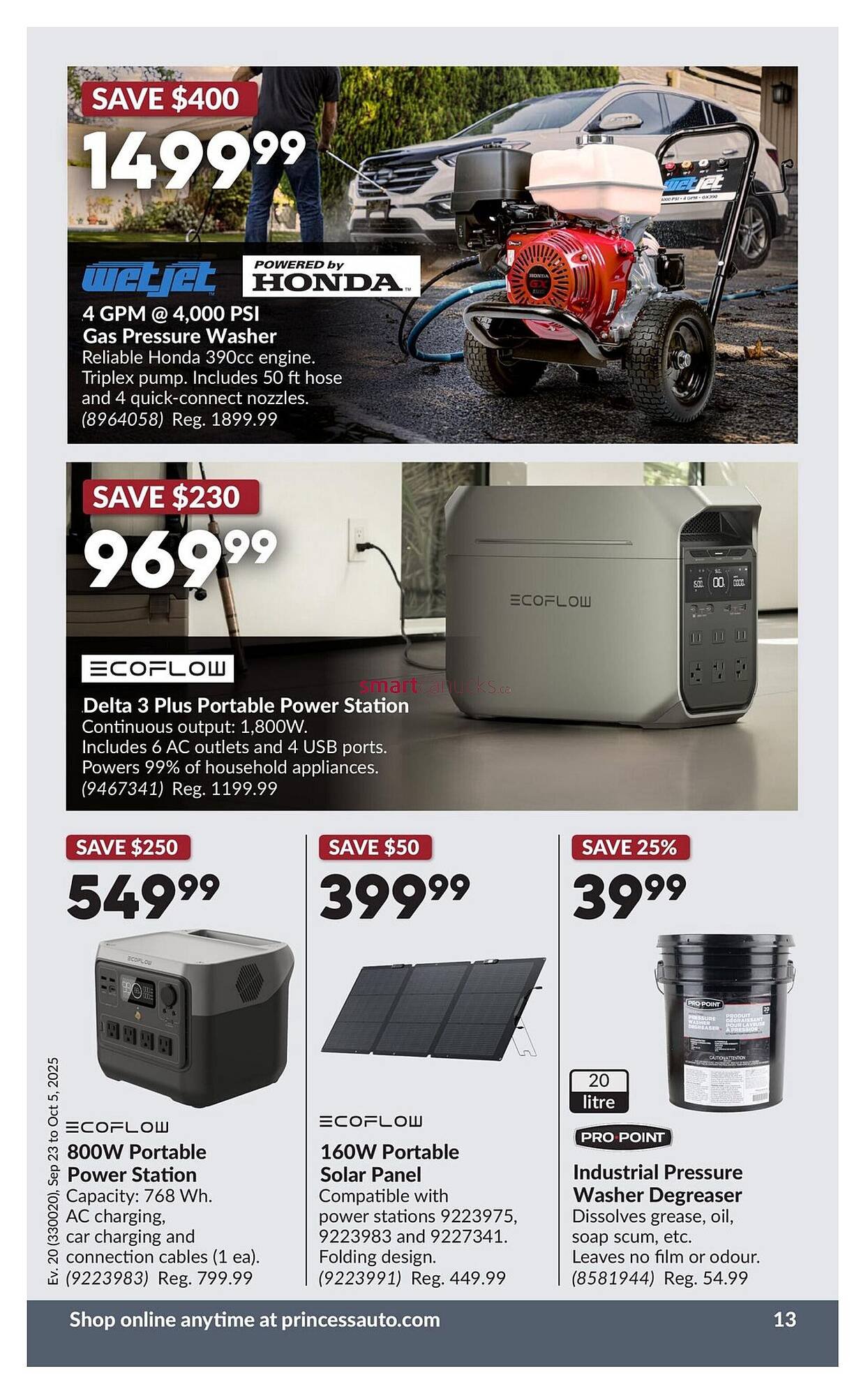 Princess Auto flyer