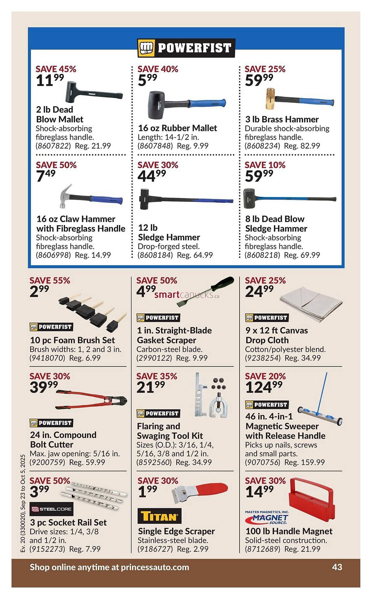 Princess Auto flyer