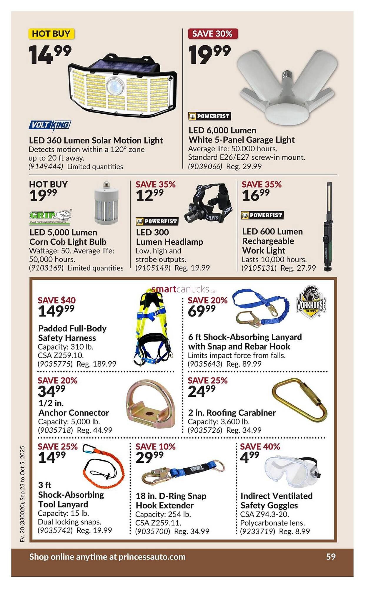 Princess Auto flyer