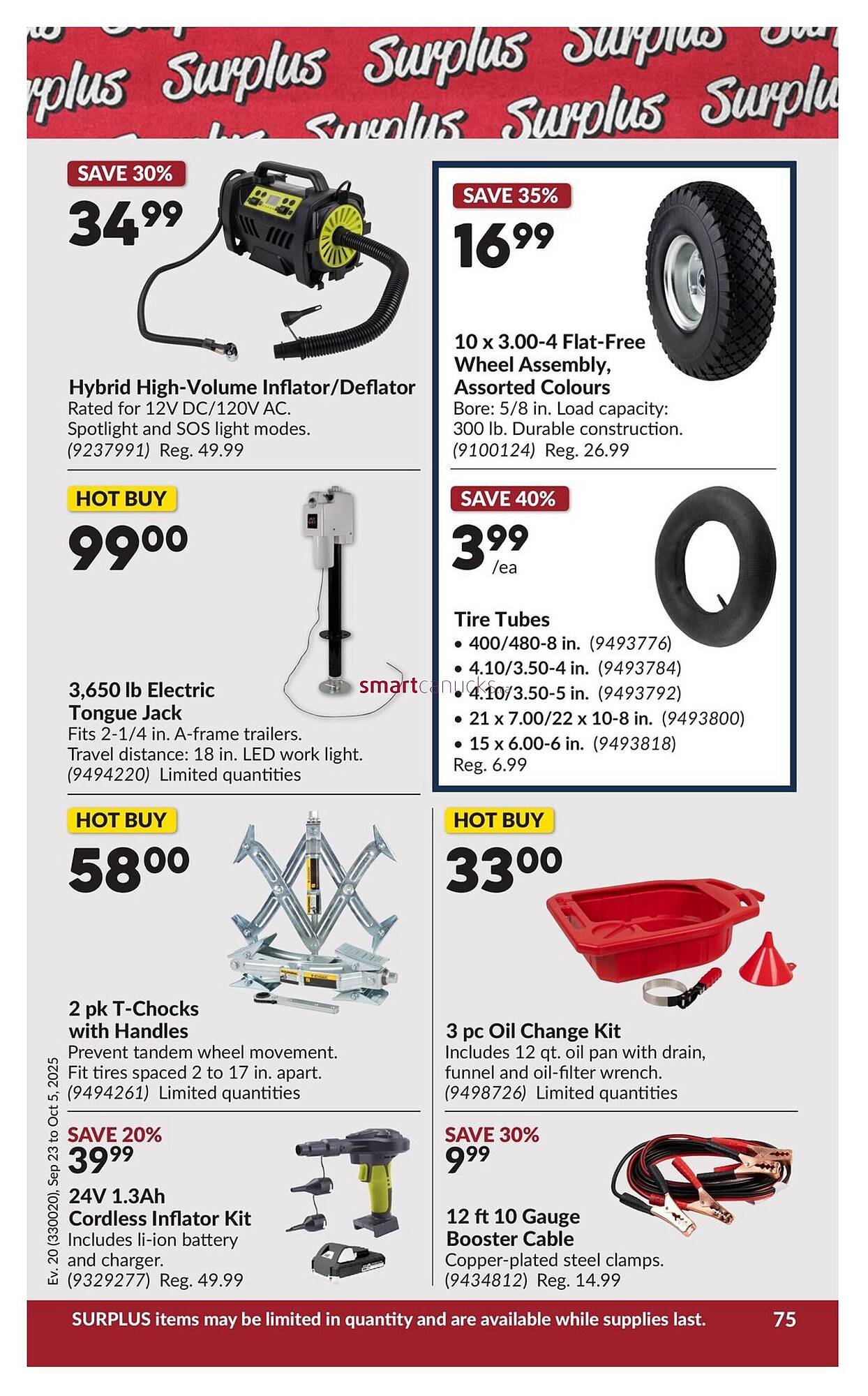 Princess Auto flyer