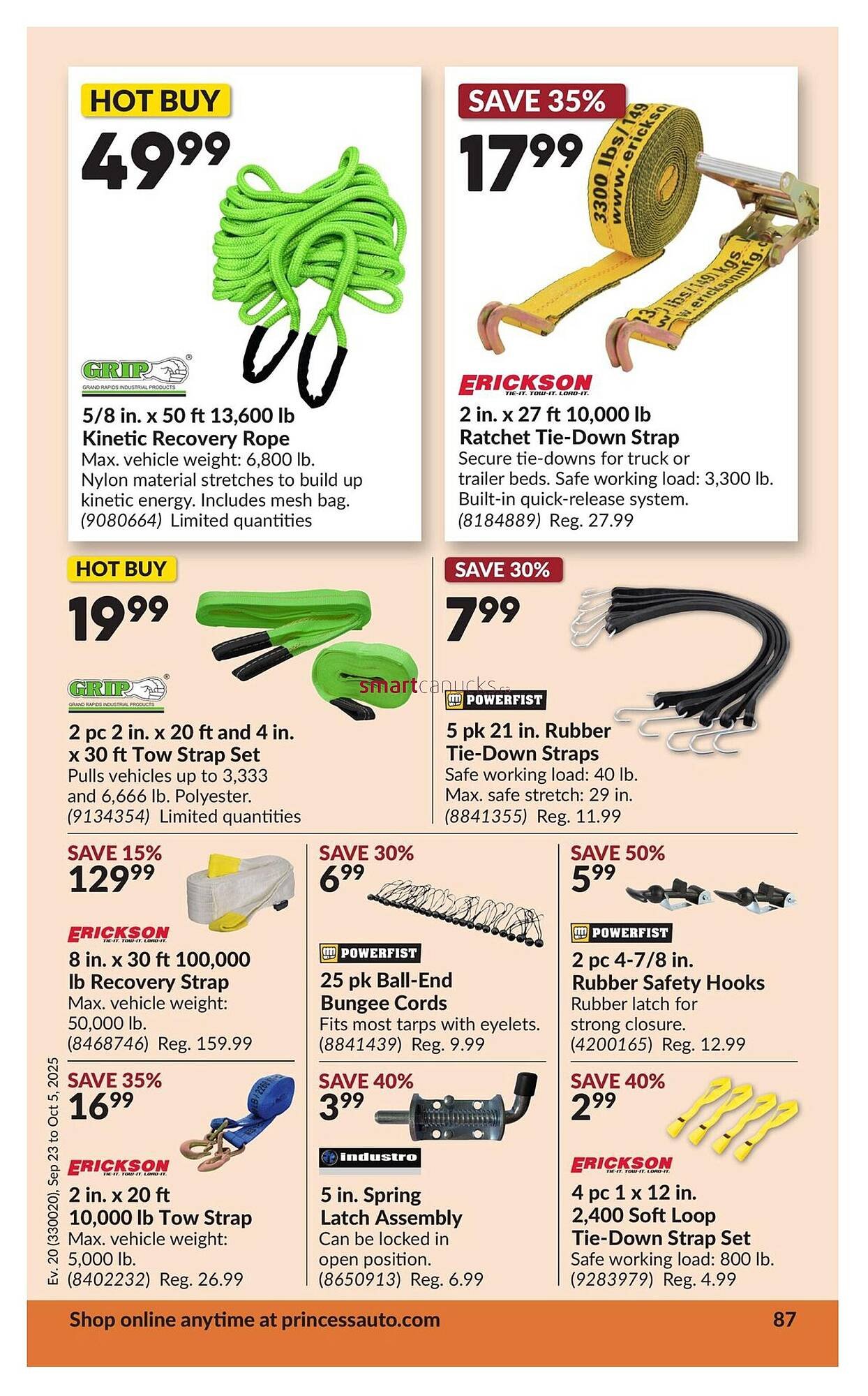 Princess Auto flyer