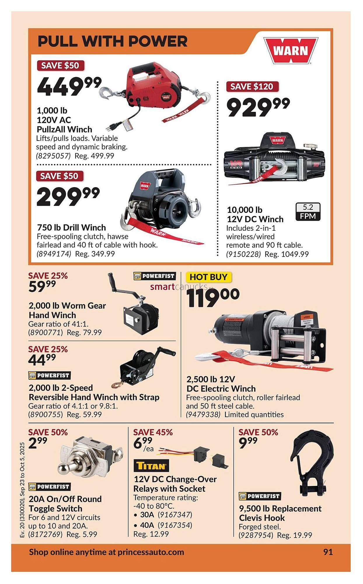 Princess Auto flyer