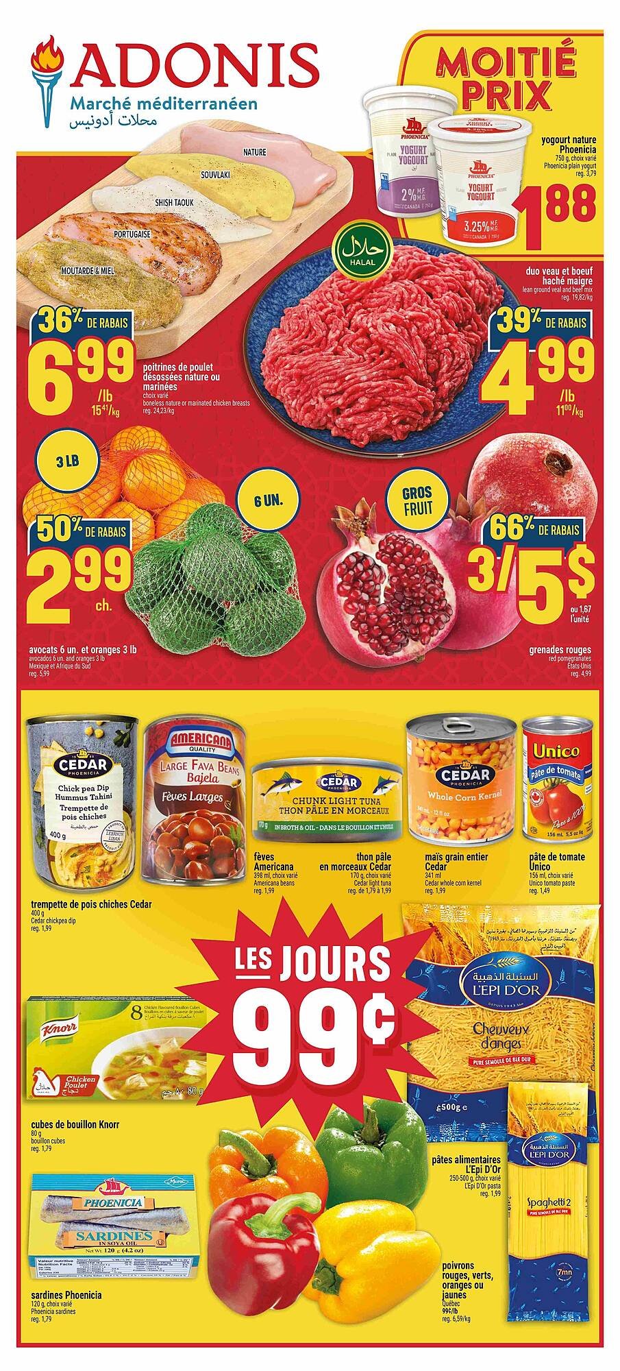 Marché Adonis flyer