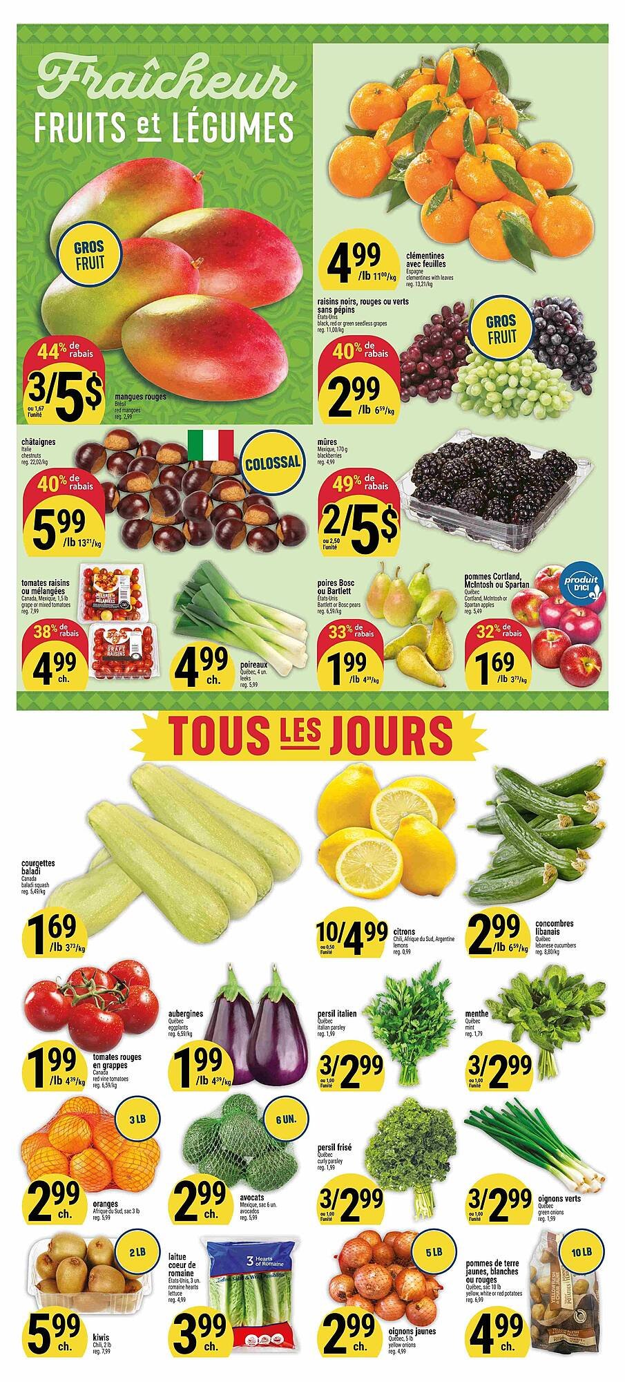 Marché Adonis flyer