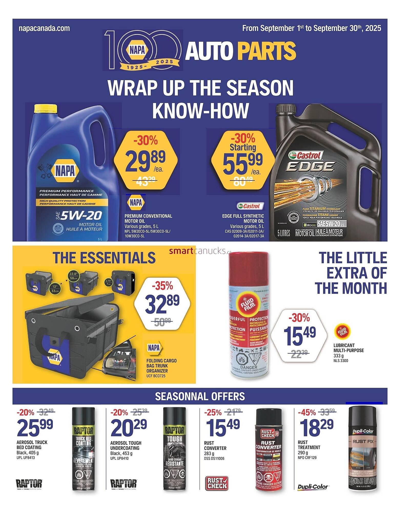 NAPA Auto Parts flyer (2025-09-05 - 2025-09-11) | 1