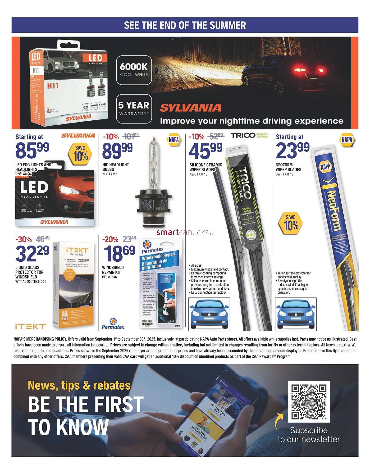 NAPA Auto Parts flyer