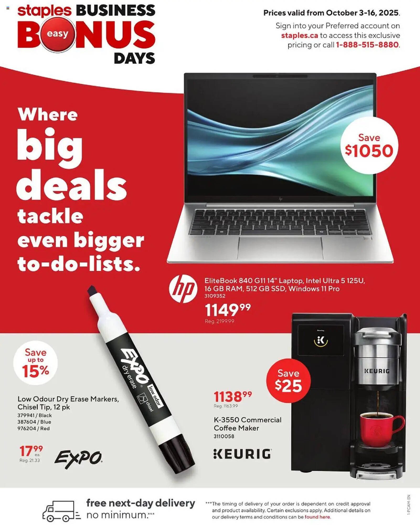 Staples flyer (2025-10-03 - 2025-10-16) | 1