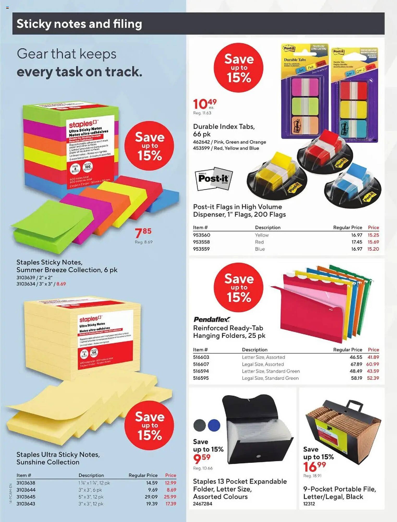 Staples flyer