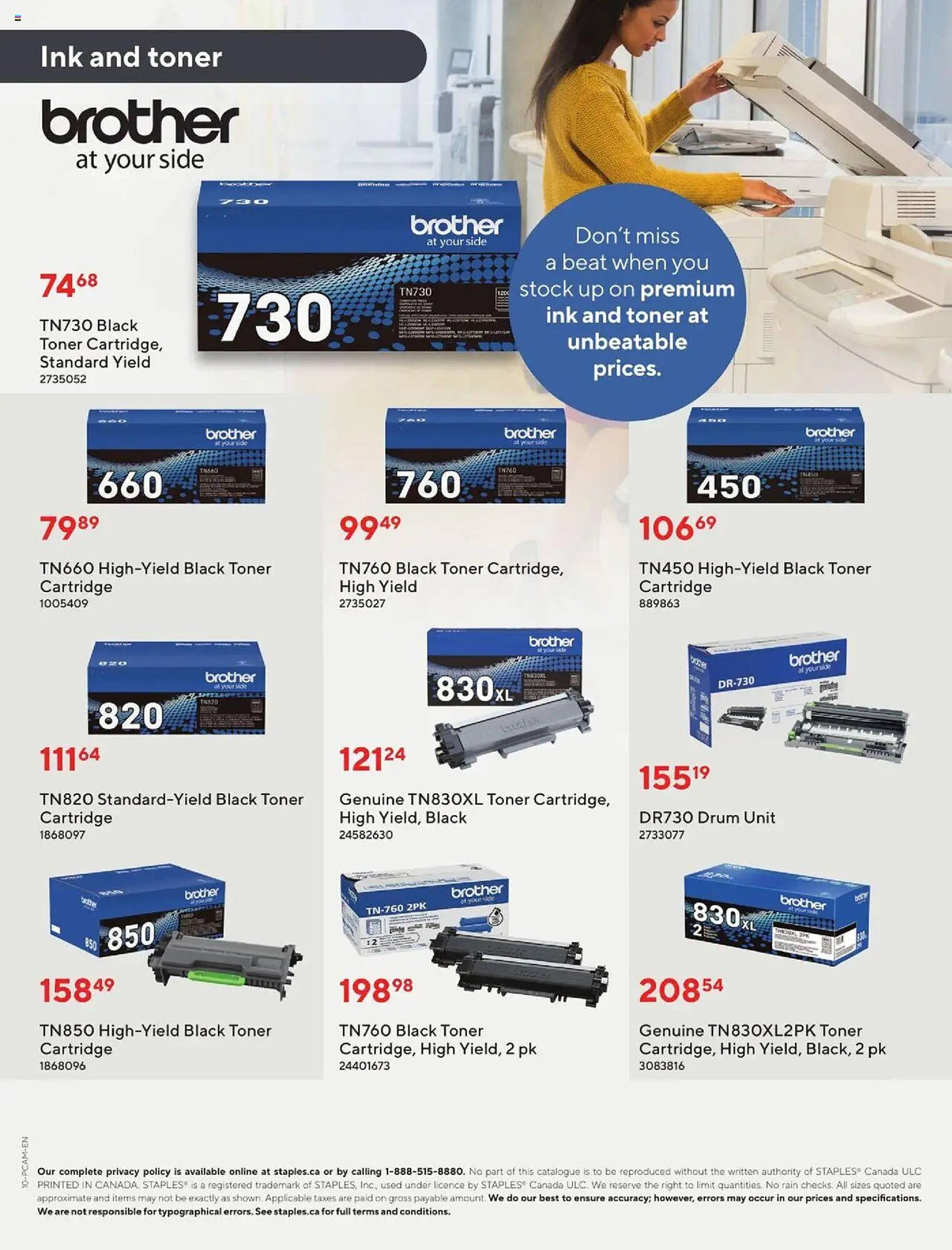 Staples flyer