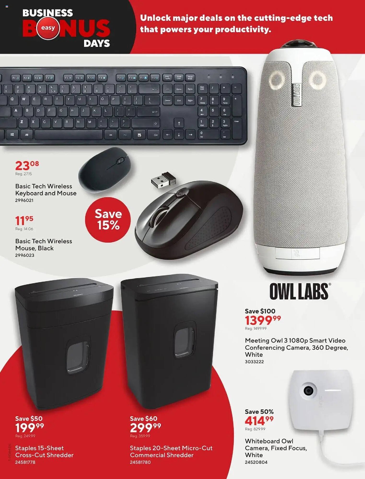 Staples flyer