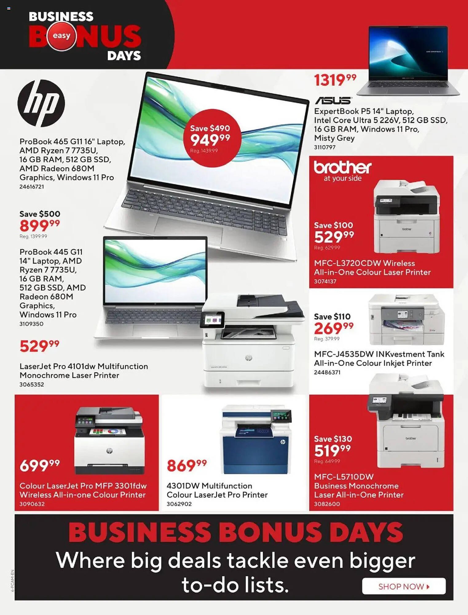 Staples flyer