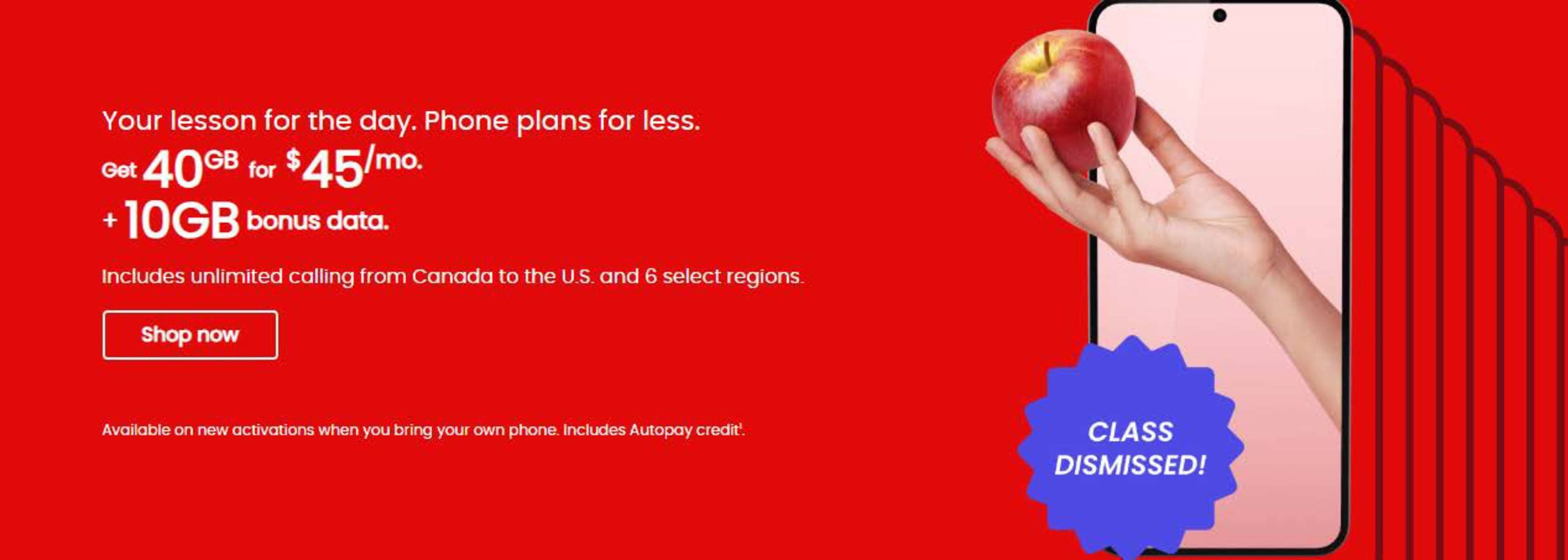 Virgin Mobile flyer (2025-08-20 - 2025-08-31) | 1