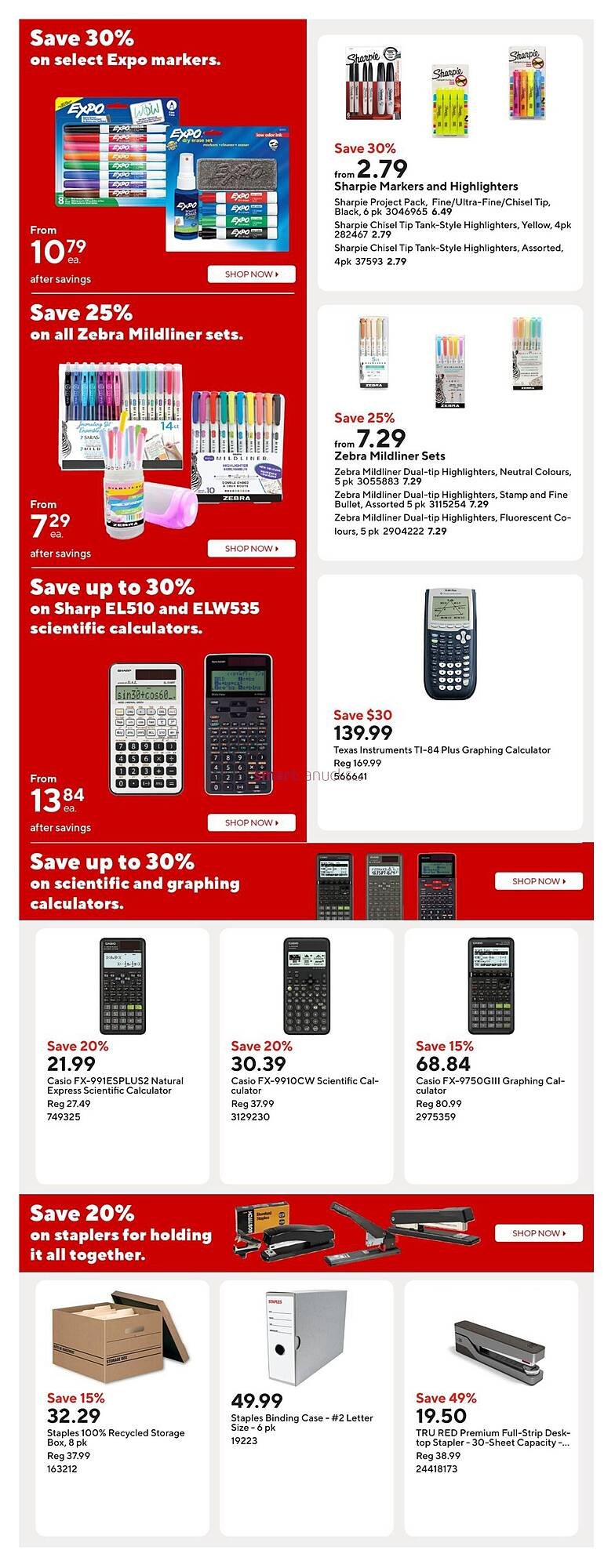 Staples flyer