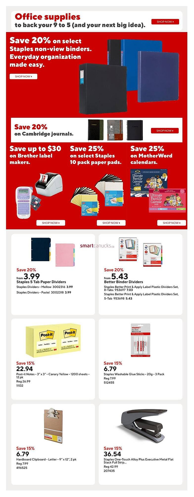 Staples flyer
