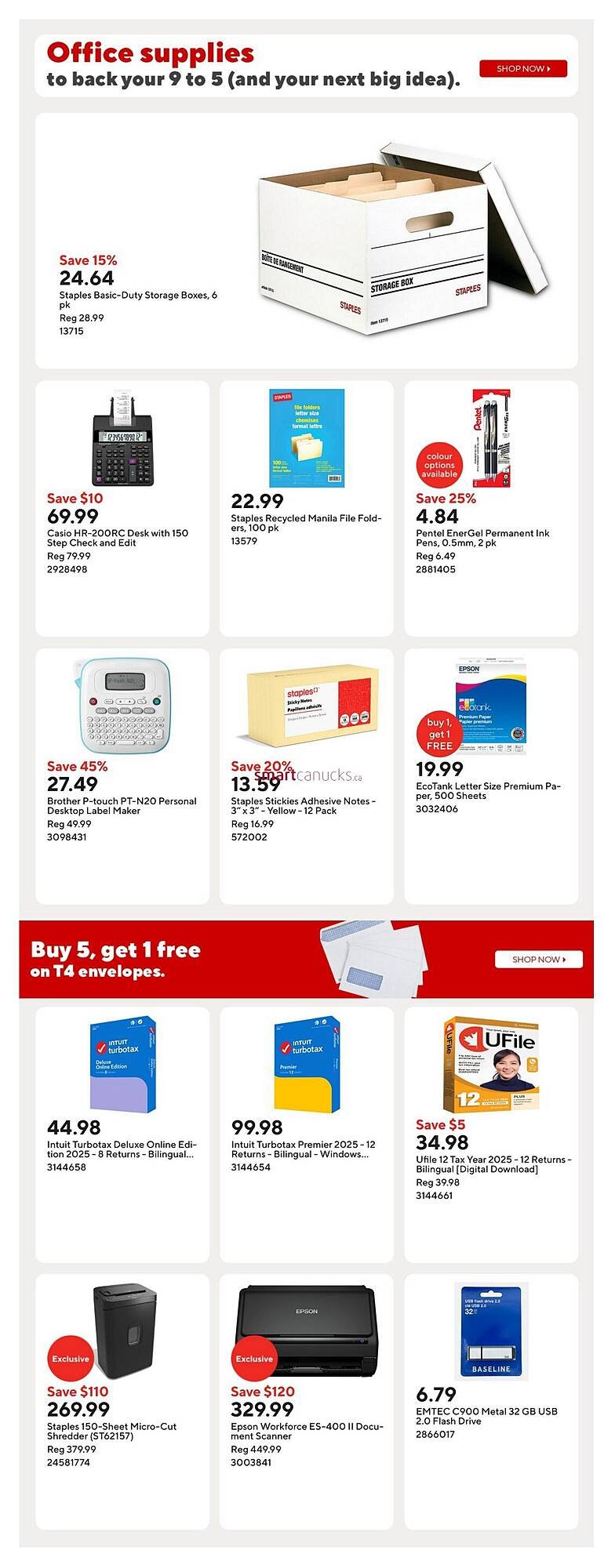 Staples flyer