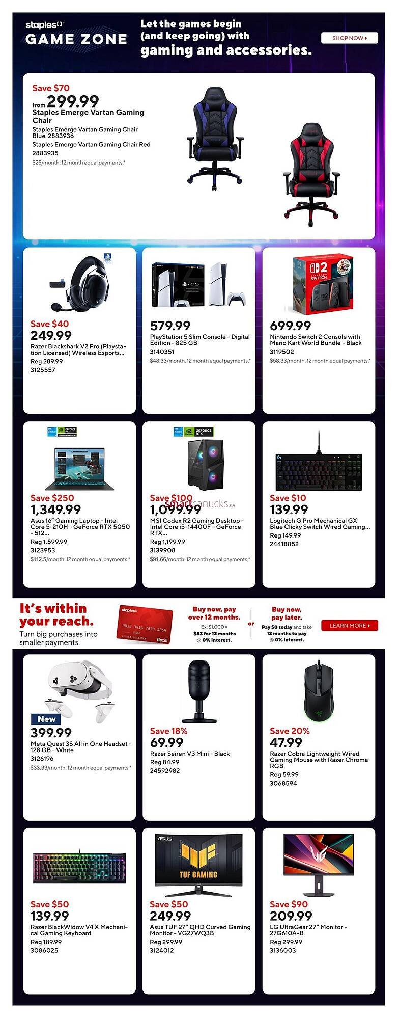 Staples flyer