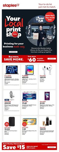 Staples flyer