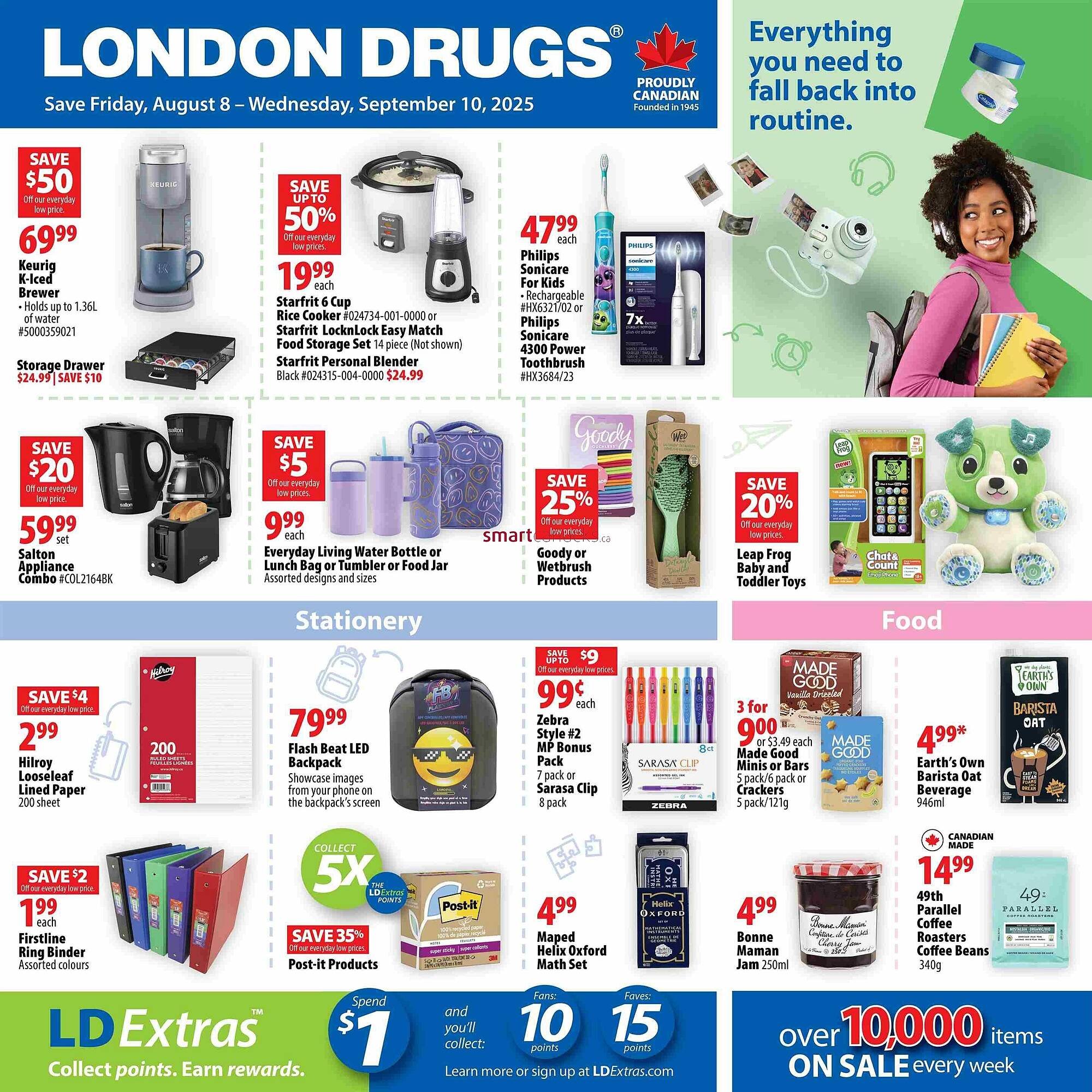 London Drugs flyer (2025-08-08 - 2025-09-10) | 1