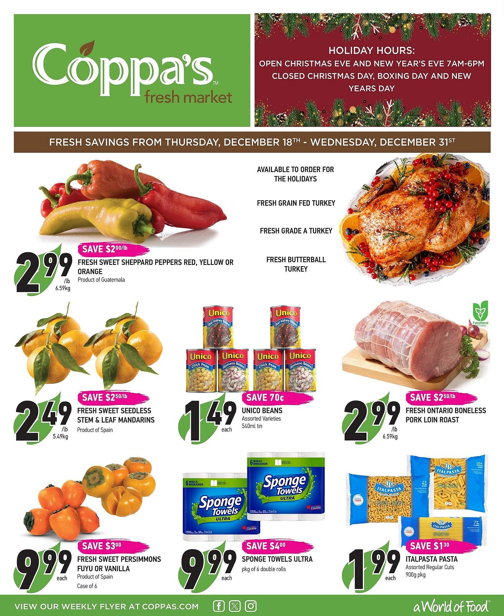 Coppa's Fresh Market flyer (2025-12-18 - 2025-12-31) | 1