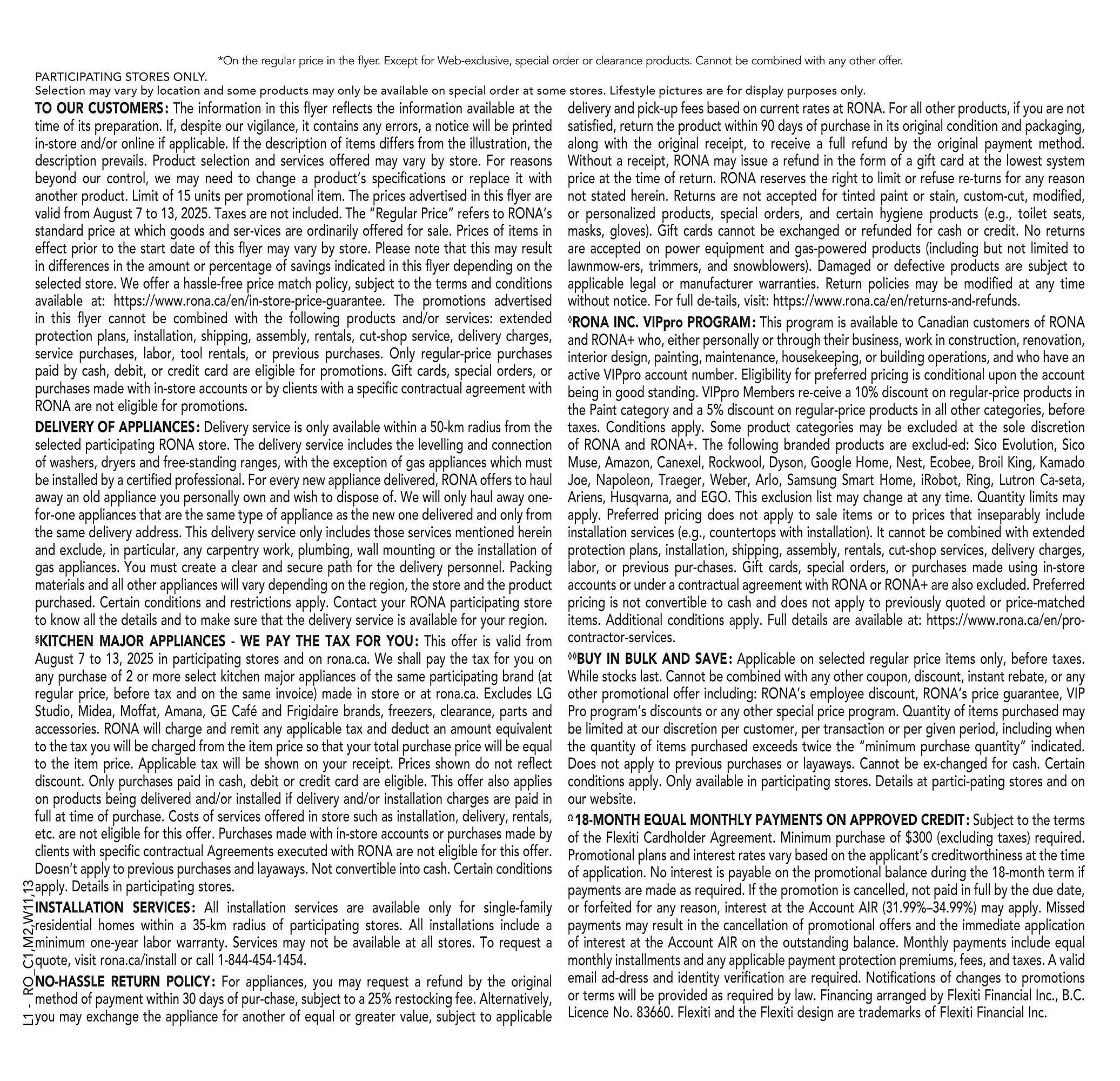 Réno Dépôt flyer