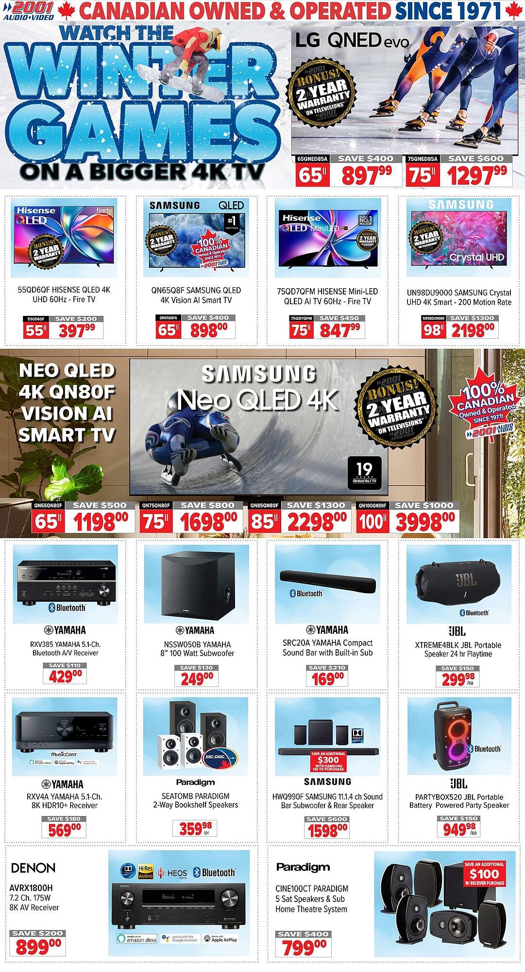 2001 Audio Video flyer