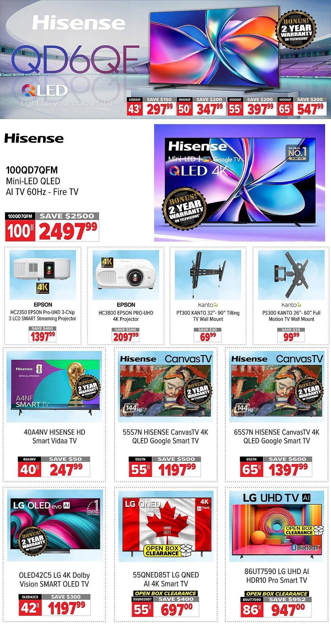 2001 Audio Video flyer