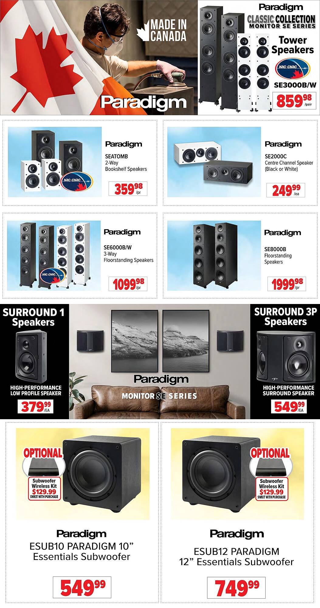 2001 Audio Video flyer