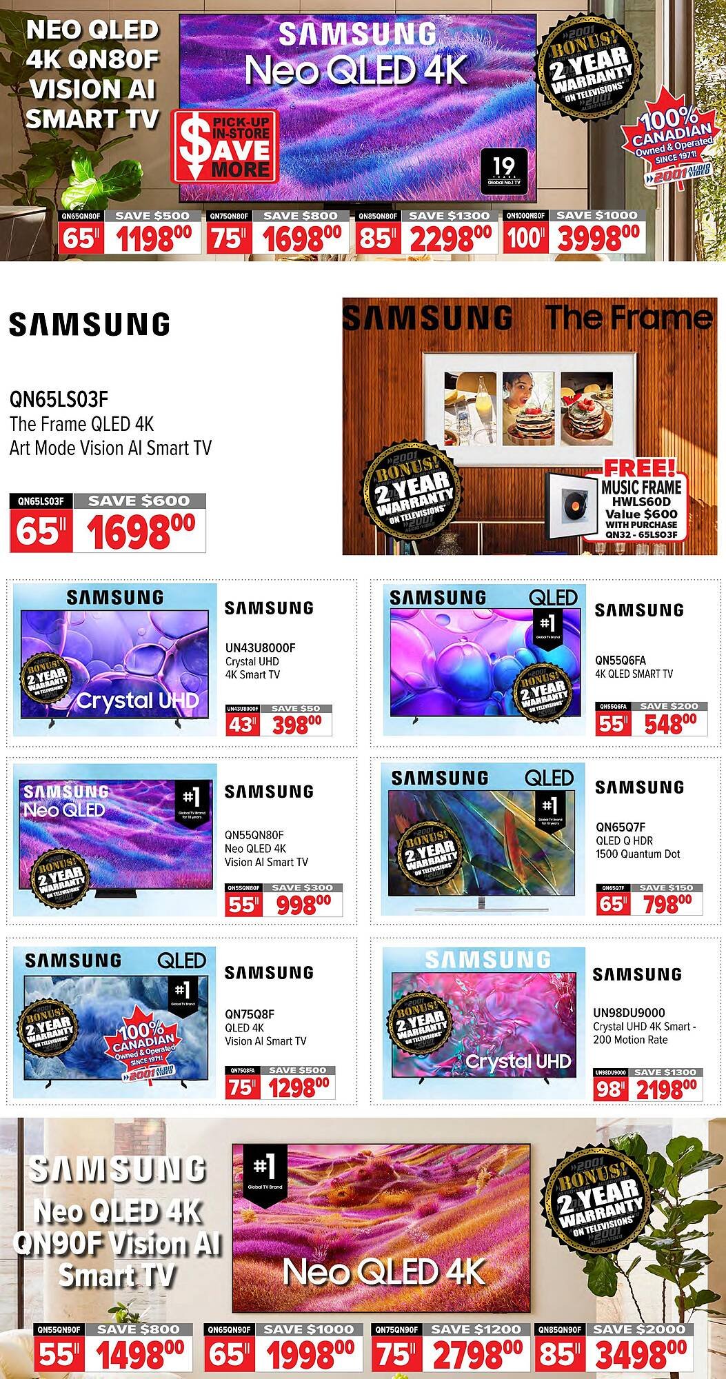 2001 Audio Video flyer