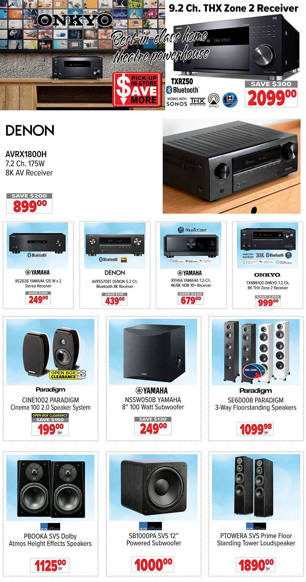 2001 Audio Video flyer